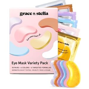 Grace & Stella Eye Mask Variety Pack - Multicolor Under-Eye Patches